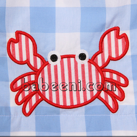 Crab applique swim trunk - SW 393