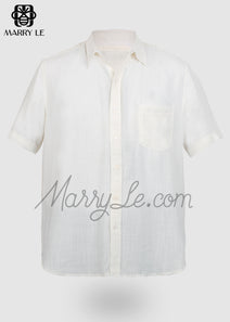 MEN'S WHITE SHIRT WITH POCKETS – MD539