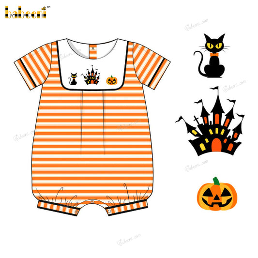 Boy Bubble Hand Embroidered Halloween Theme - BC1276