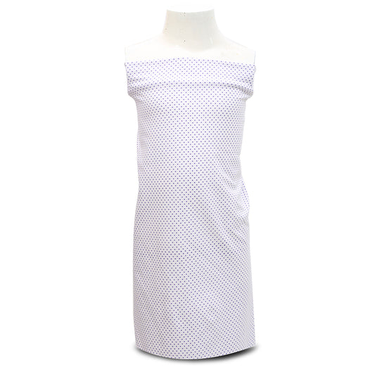 K105- white with tiny lavender dot knit printing 4.0