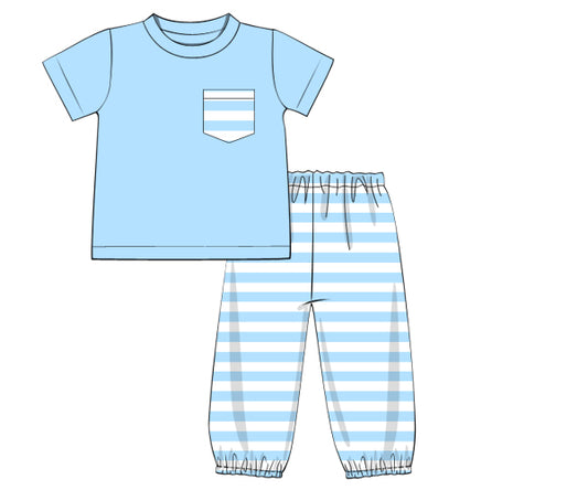 K42.0  - Blue knit stripe