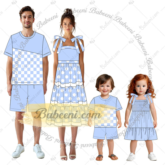 K74.0 - baby blue knit fabric