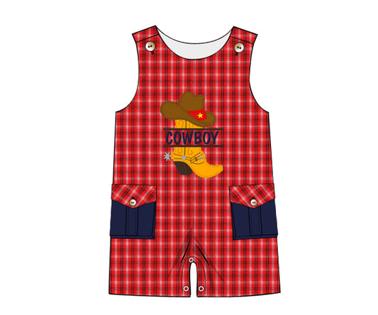 Cute Cowboy shortall for little boys - BC 825