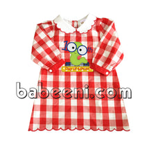 Nice bookworm applique A-line dress - DR 2507