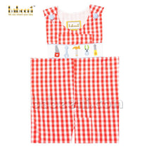 Nice little boy smocked tools shortall- BC 859