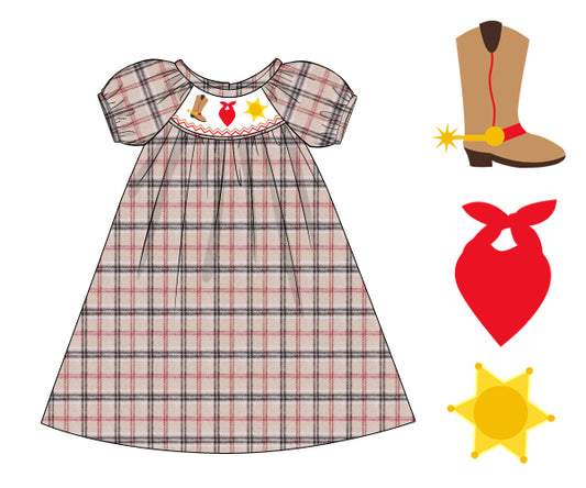 Beautiful Western little girl dress- DR 2965