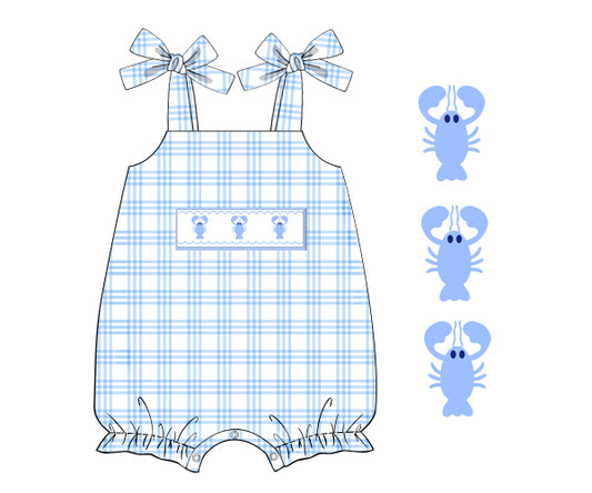 PP178 - baby blue 2 plaid printing in 4.0 fabric