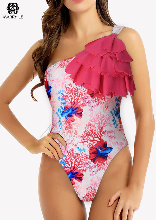 COOL PINK FISHTAIL WOMEN SWIMWEAR - MD 66