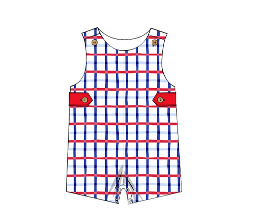 F186- Blue, navy, red extra plaid woven printing 4.0