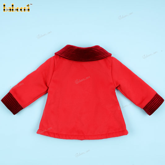 Girl Wool Red Coat - DR3885