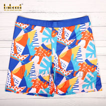 Nice colorful sea boy swim shorts for daddy - FWD 02