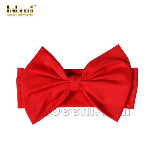 Cool red sea beach baby girl bow - HB 95