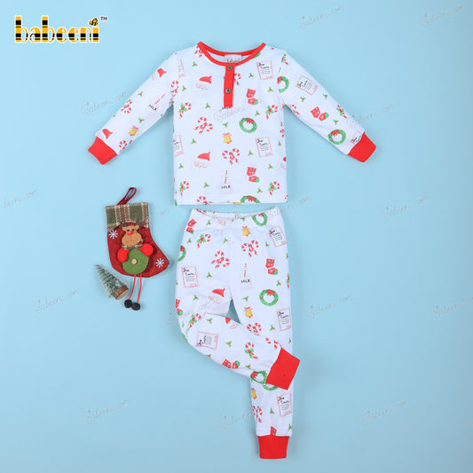 Pajamas Christmas Theme For Girl - DR3626