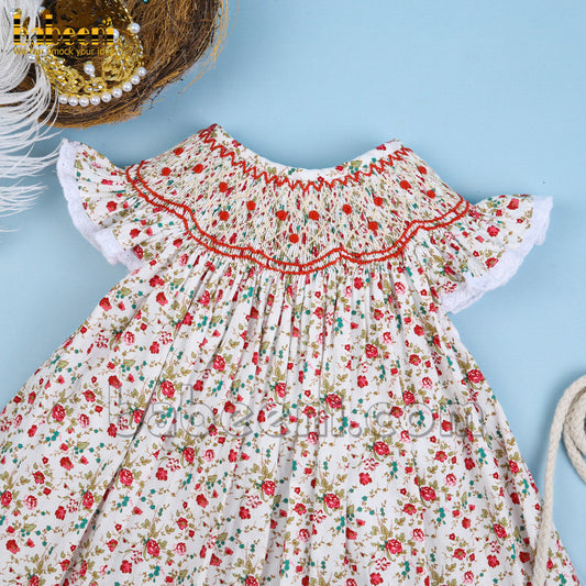 Traditional geometric hand smocked dress - DR 3325