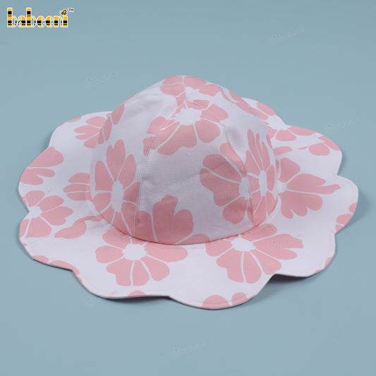 Beautiful Pink flower pattern Cap for your baby - CA33