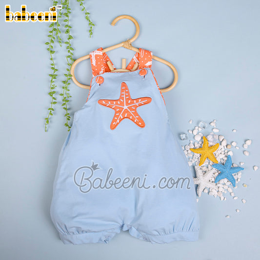 Star applique baby boy bubble – BC 1018