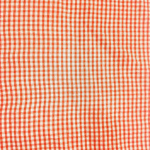 XB8 - Orange gingham seersucker