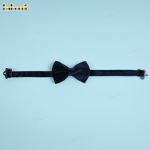 Boy Bow Tie In Navy Blue Velvet - BB02