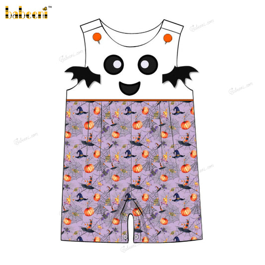 Boy Shortall With Little Bat Wings Embroidered - BC1278