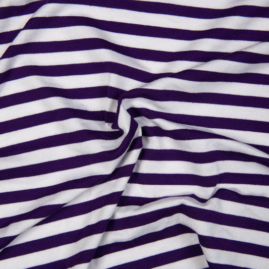 K28.0 - Dark purple small stripe knit