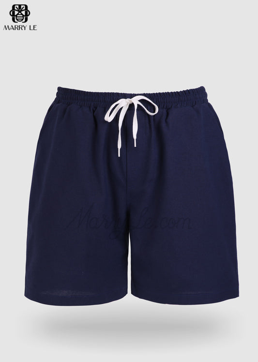 NAVY REGULAR SHORTS IN KHAKI - MD151