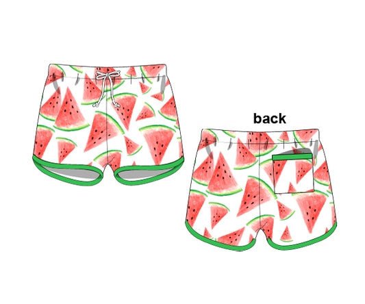 S103- Red watermelon rash guard printing 4.0