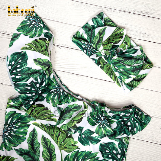 Wild leaves girl swimwear for mommy - FWM 08