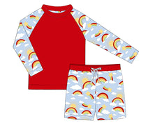 S42- Rainbow rash guard printed 4.0