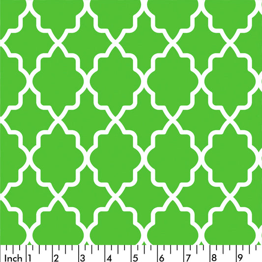 L9 - green lattice fabric