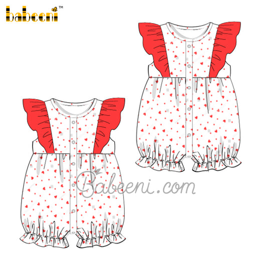 Heart printed bubble for twins – GS 24