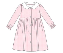 C30- pink small Pinstripe fabric