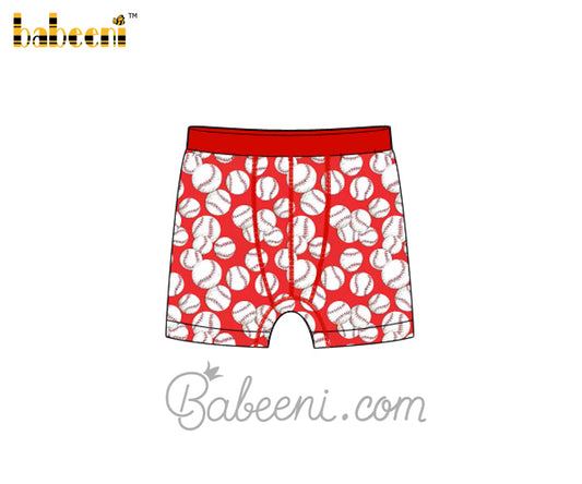 Baseball printed man boxer - UM 08