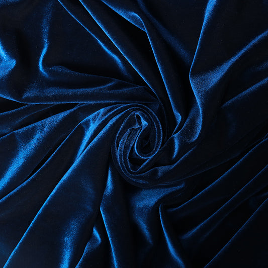 N30- royal blue velvet fabric