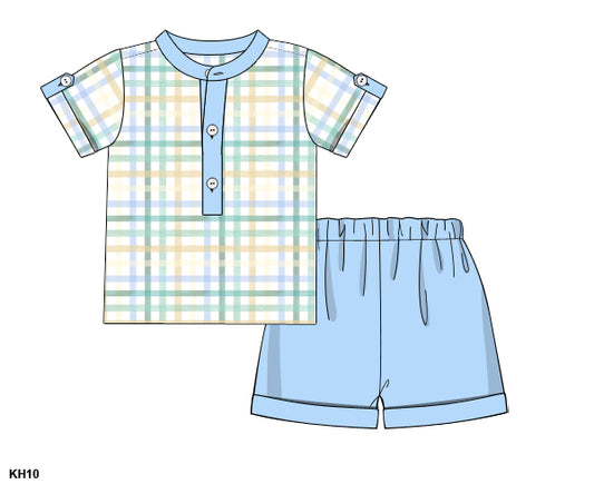 PP19 - Aqua Foam, yellow and blue plaid printed 4.0