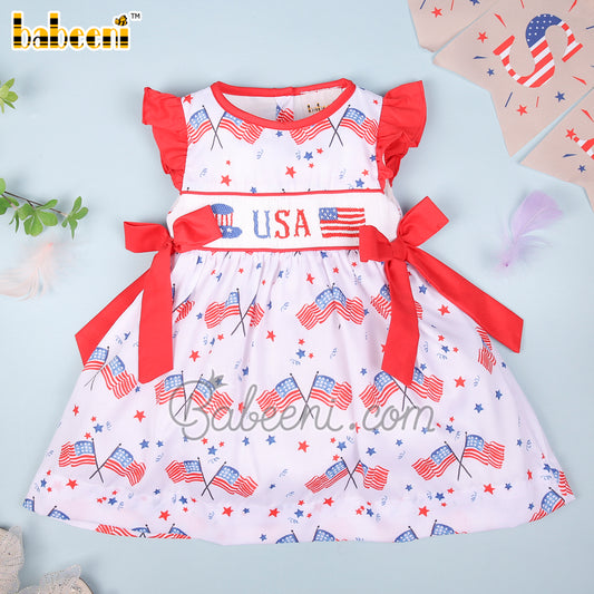 4th of July pattern smocked dress – DR 3433