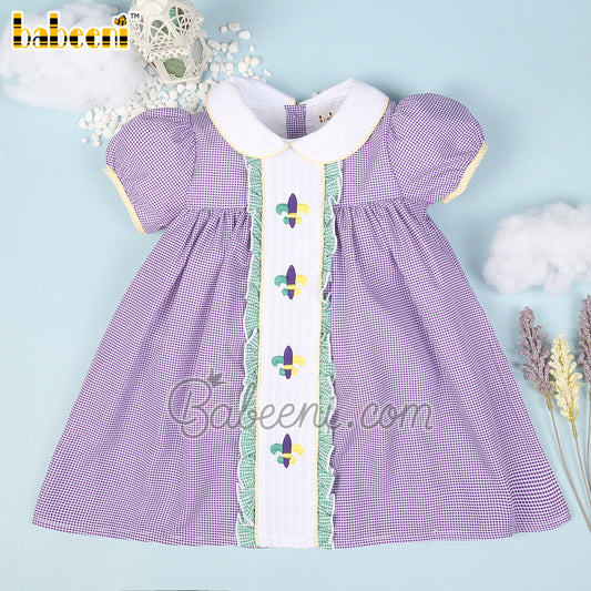 Mardi gras embroidery girl dress  – DR 3447