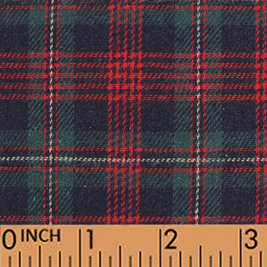 T30- black, red Tartan fabric