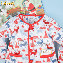 Merry Christmas printed Children quilted coat– QC 105