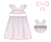 M118- Pink plaid fabric