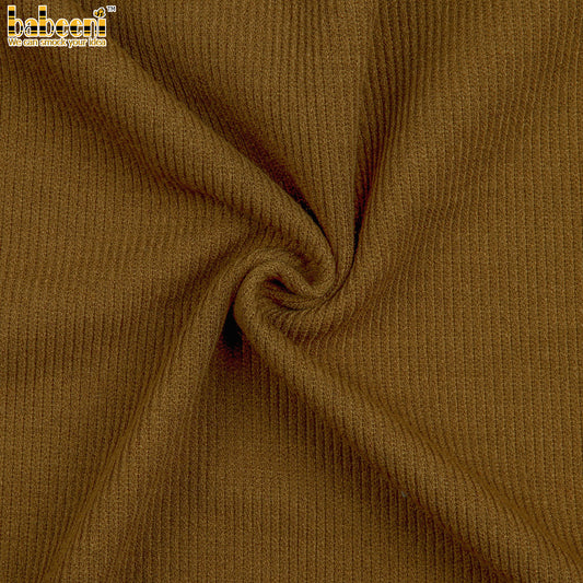 CD13- brown plain thick cardigan fabric