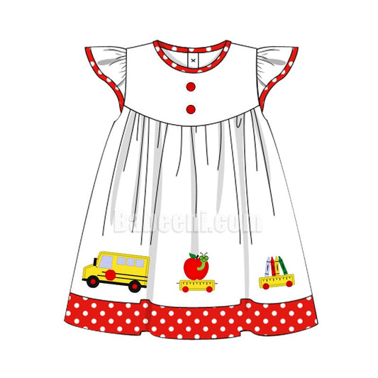 Back to school applique dress - DR 2743