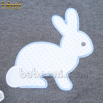 Rabbit applique cardigan loungewear - ST 060