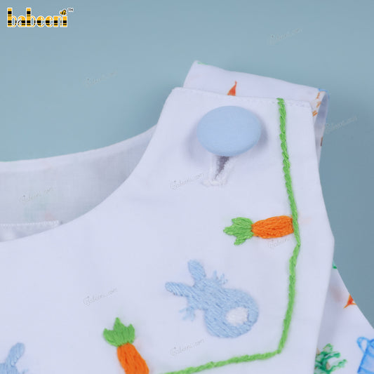 Beautiful hand embroidered bubble for baby girls - DR4142