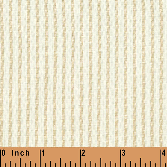 C37- Khaki small Pinstripe fabric